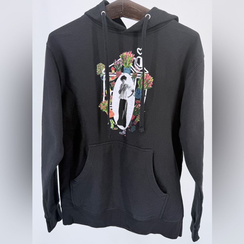 Harry Styles Black Graphic Hoodie Size M Tour Merch Pullover